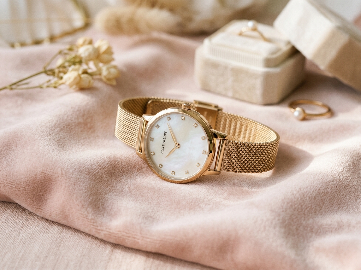 Belle Allure luxury watch detail