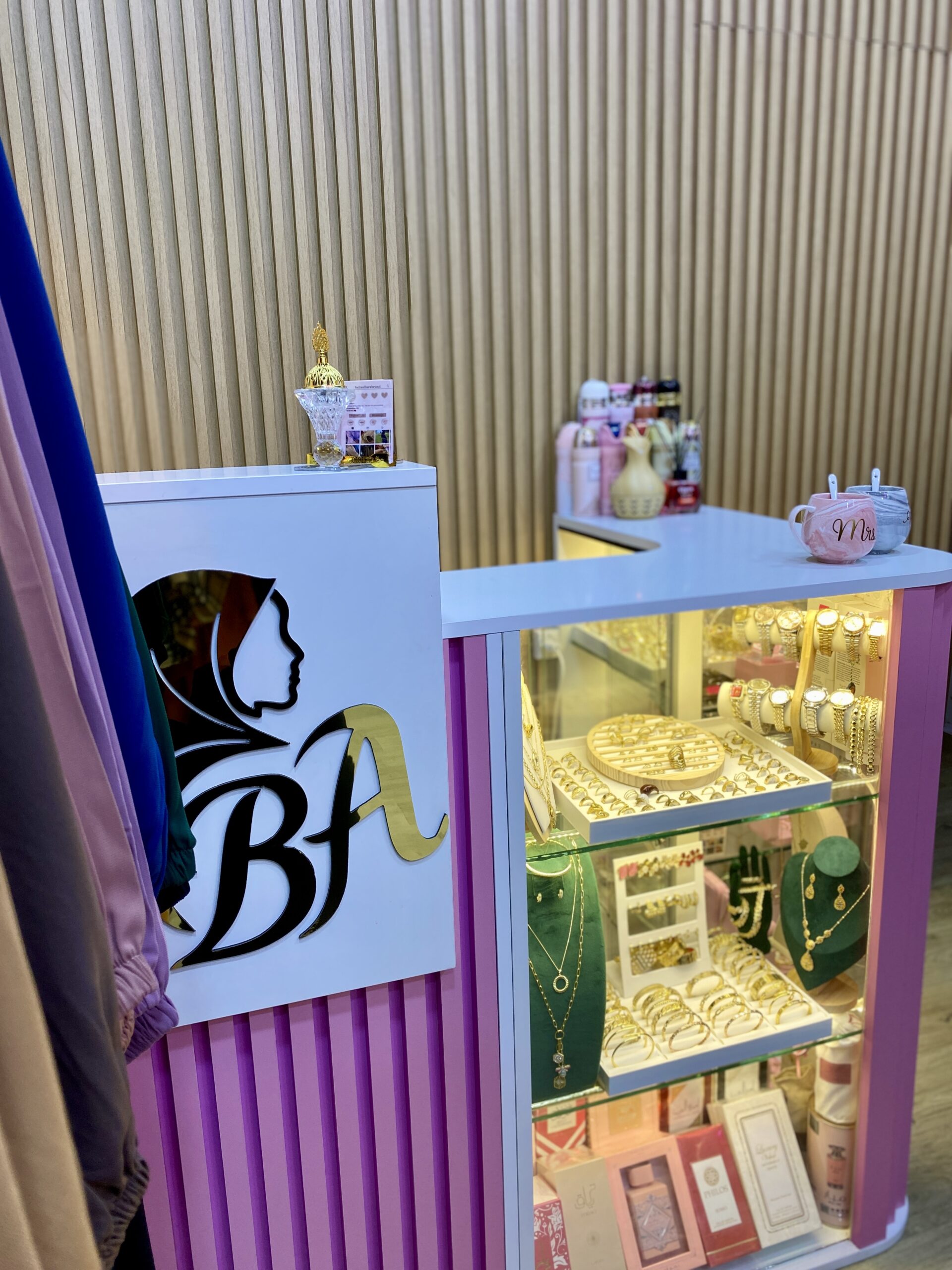 Belle Allure signature display and boutique atmosphere