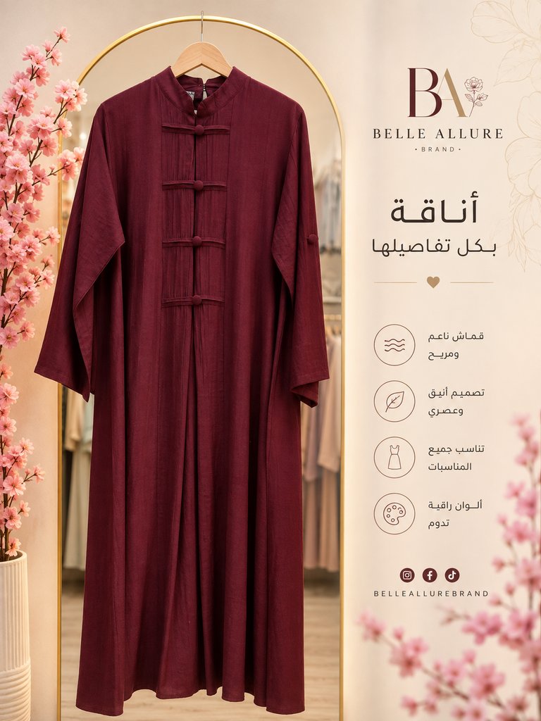 عباية أناقة بوردي — على الشمشيرة