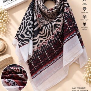 شال شيفون 150×150 — رمادي