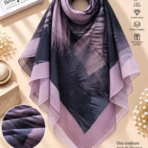 شال شيفون 150×150 — بنفسجي