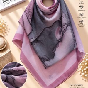 شال شيفون 150×150 — بنفسجي