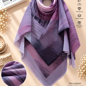 شال شيفون 150×150 — بنفسجي