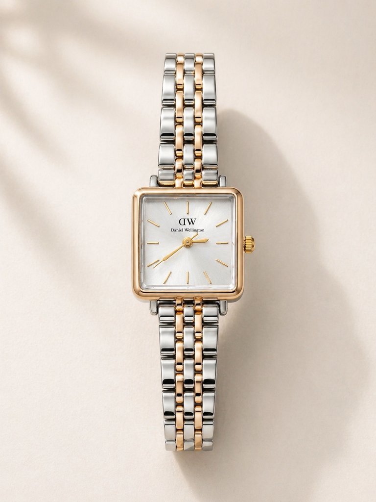 Montre Femme Bicolore — Carrée - الصورة 4