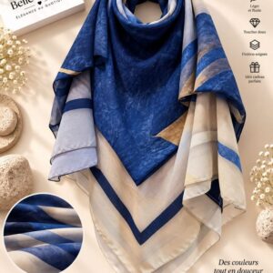 شال شيفون 150×150 — رمادي